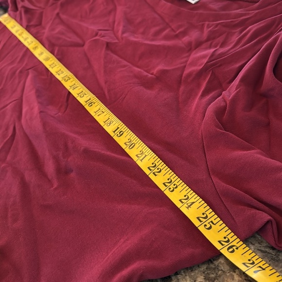Karen Scott burgundy Core Tshirt NWT 3X - Picture 6 of 11